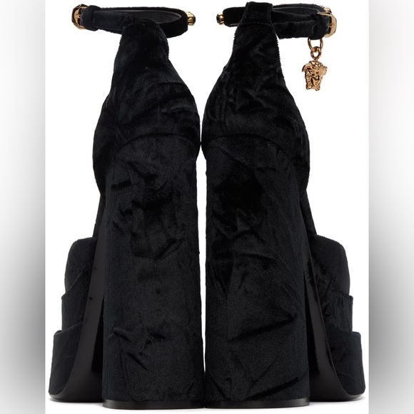 Versace Black Medusa Aevitas 37EU / 7US Heel - Picture 3 of 11